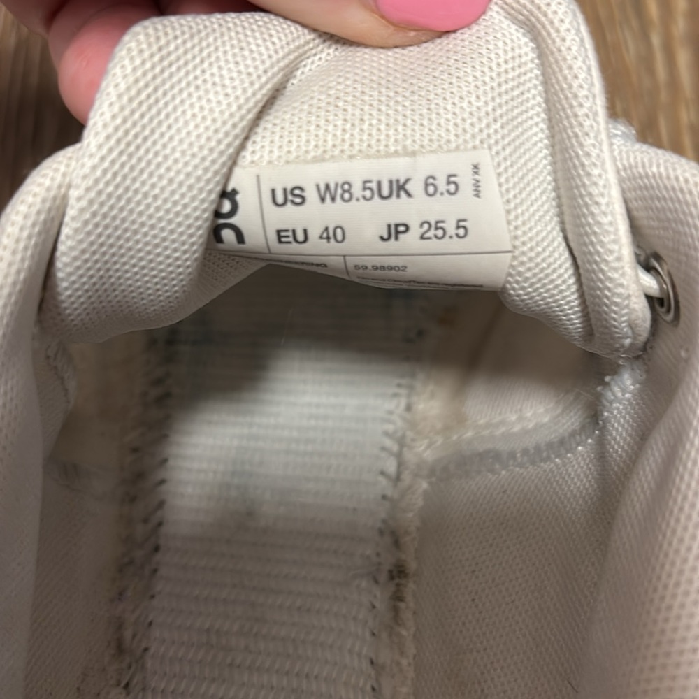 On Running Cream Athletic Shoes - Picture 6 of 6